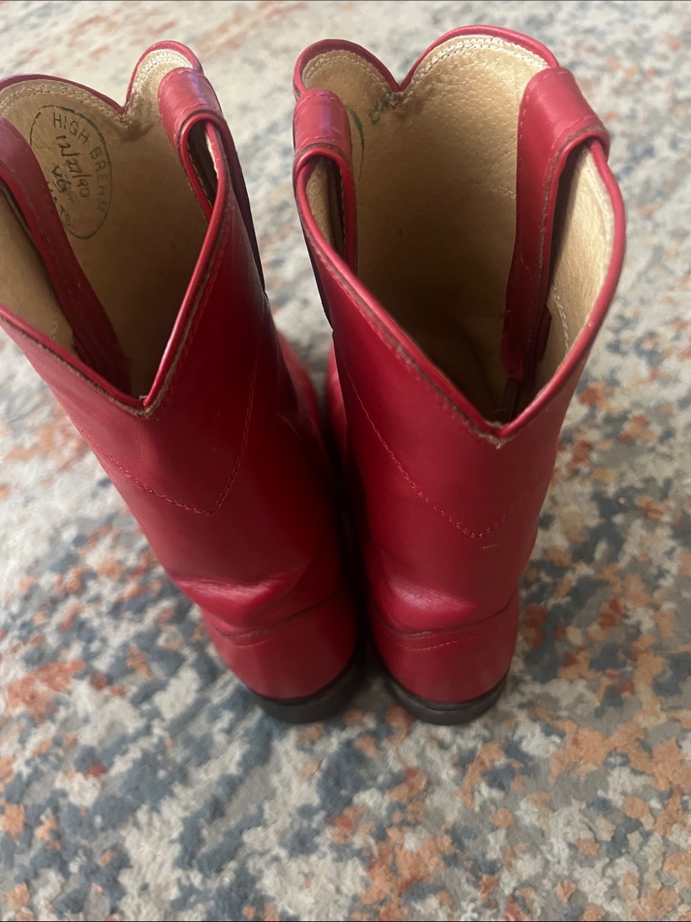 Vintage justin’s Leather Women's Western Boots - Classic Cowgirl Style - Picture 2 of 3
